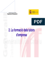 La Formació Del Tutor D'empresa