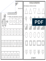 Ficha Individual de Razonamiento Matematico - Figuras Diferentes 8 de Mayo