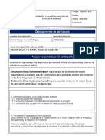 RRHH-FO-012 Formato para Evaluación de Capacitaciones - Hector Guerra