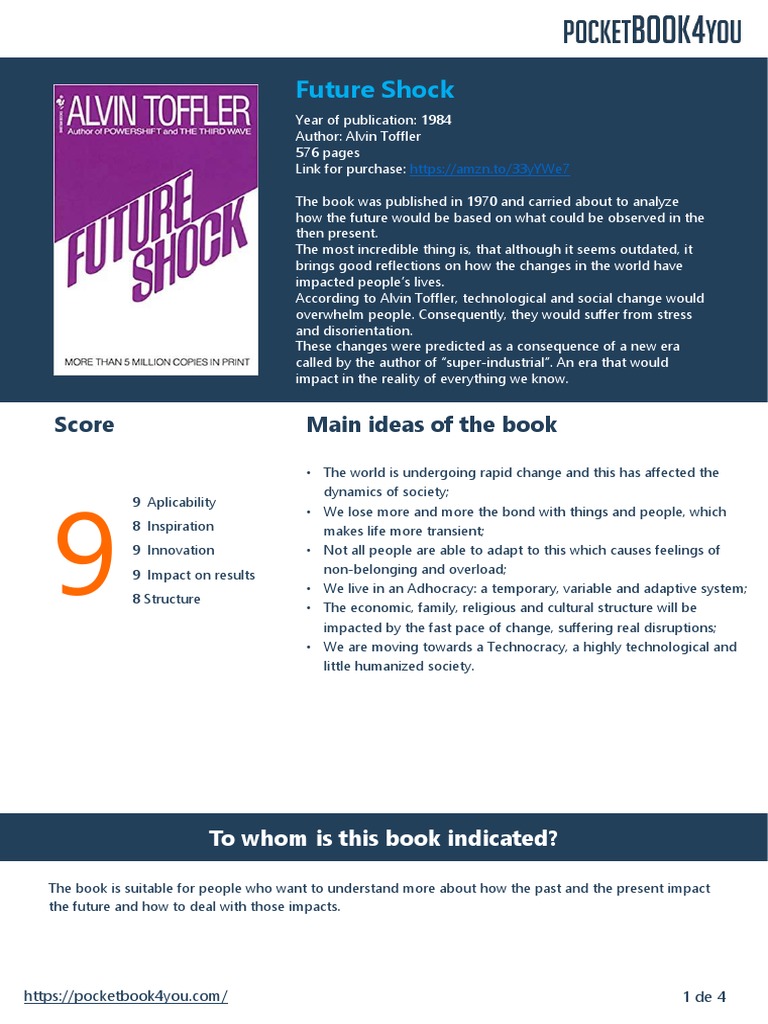 Understanding Future Shock by Toffler | PDF | Self-Improvement ...