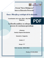 11.-Filosofía Analítica en El Proceso de Enseñanza-Aprendizaje.