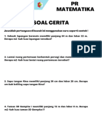 PR Matematika Luas Keliling