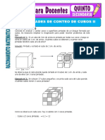 Actividades de Conteo de Cubos II para Quinto de Secundaria