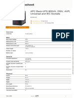 Back UPS - BX800LI MS