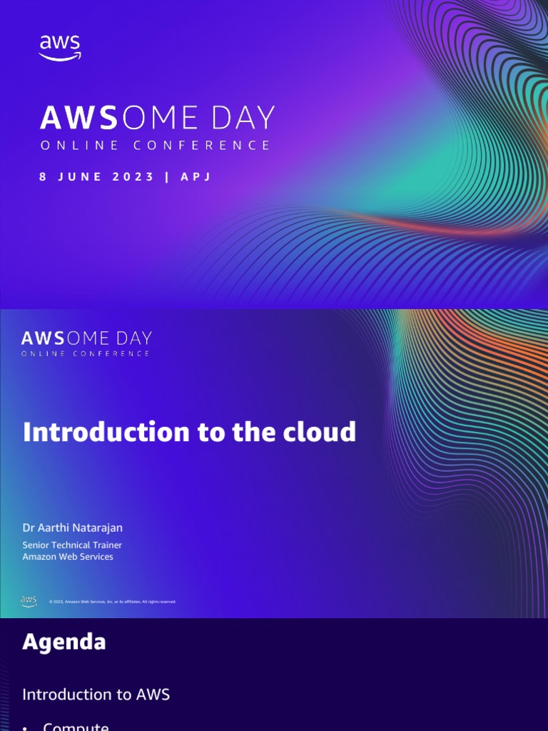 AWSome Day 2023: Cloud Computing Intro | PDF | Cloud Computing | Amazon ...