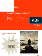 Literatura - 5°UNI-Romanticismo Europeo (Tema Del Examen de Admisión UNI)