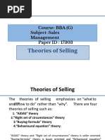 Theories of Selling