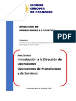 2,-Nota Tecnica, Introducción A Las Operaciones. Operaciones de Manufactura y de Servicio. DMR