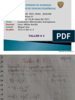 Taller 3 Ecuaciones Diferenciales Homogéneas - Andrade Pico Rosa - 4-4