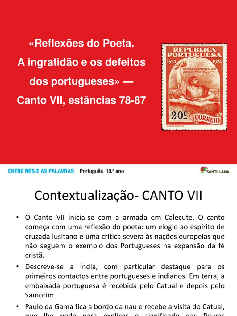 Reflexões do Poeta no Canto VII | PDF | Clássicos