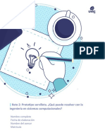 Reto 2: Prototipo Servilleta. ¿Qué Puedo Resolver Con La Ingeniería en Sistemas Computacionales?