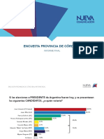 Encuesta Provincia de Córdoba Informe Real