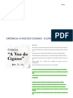 Crónica - A Voz Do Cigano - A Língua Romani