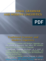 3-Traditional Grammar and Modern Linguistics