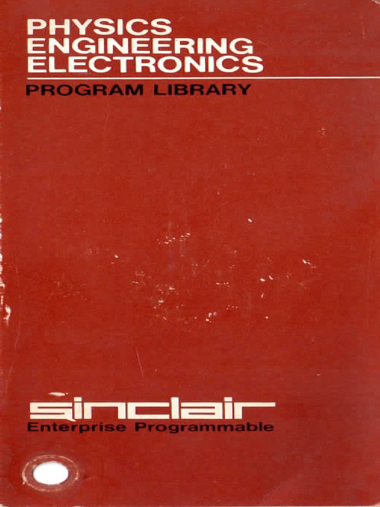Sinclair Enterprise Physics Engineering Electronics PDF Mechanics