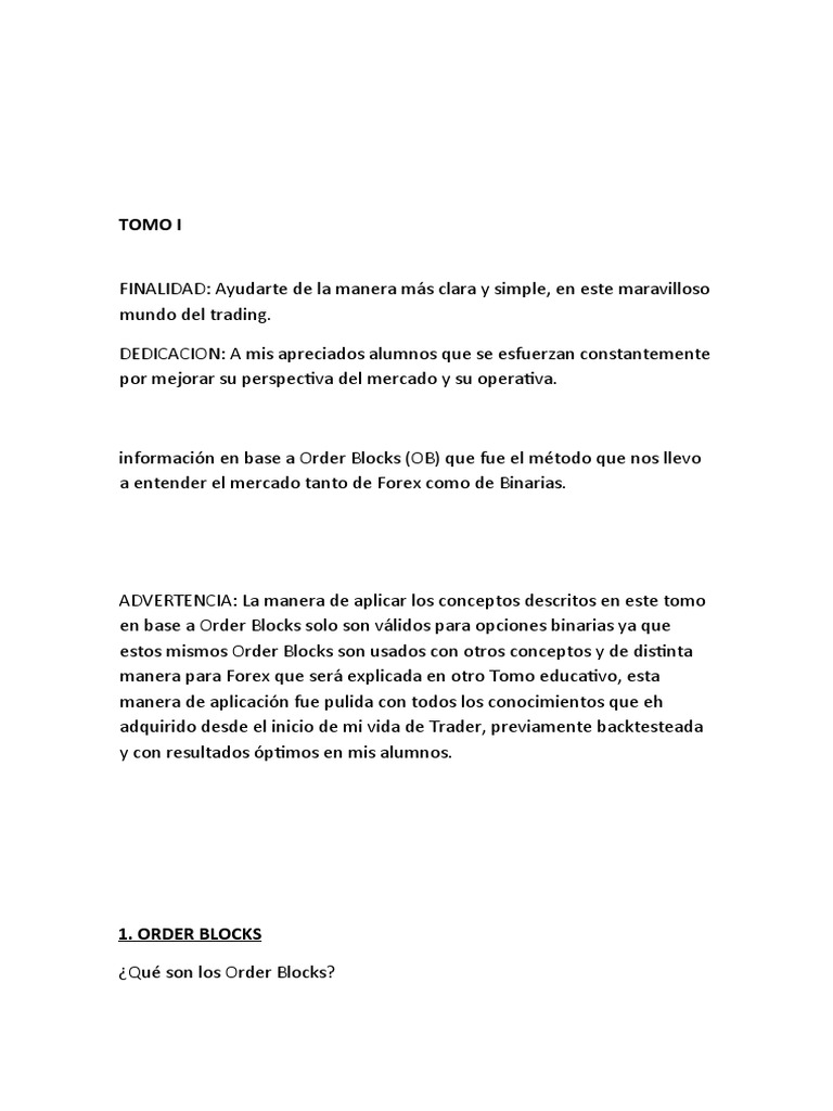 Acci n de precio order block pdf oferta y demanda mercado econom a 