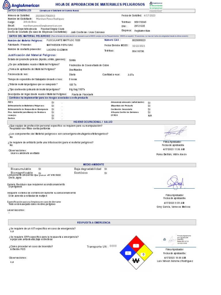 Materiales peligrosos powerapps pdf