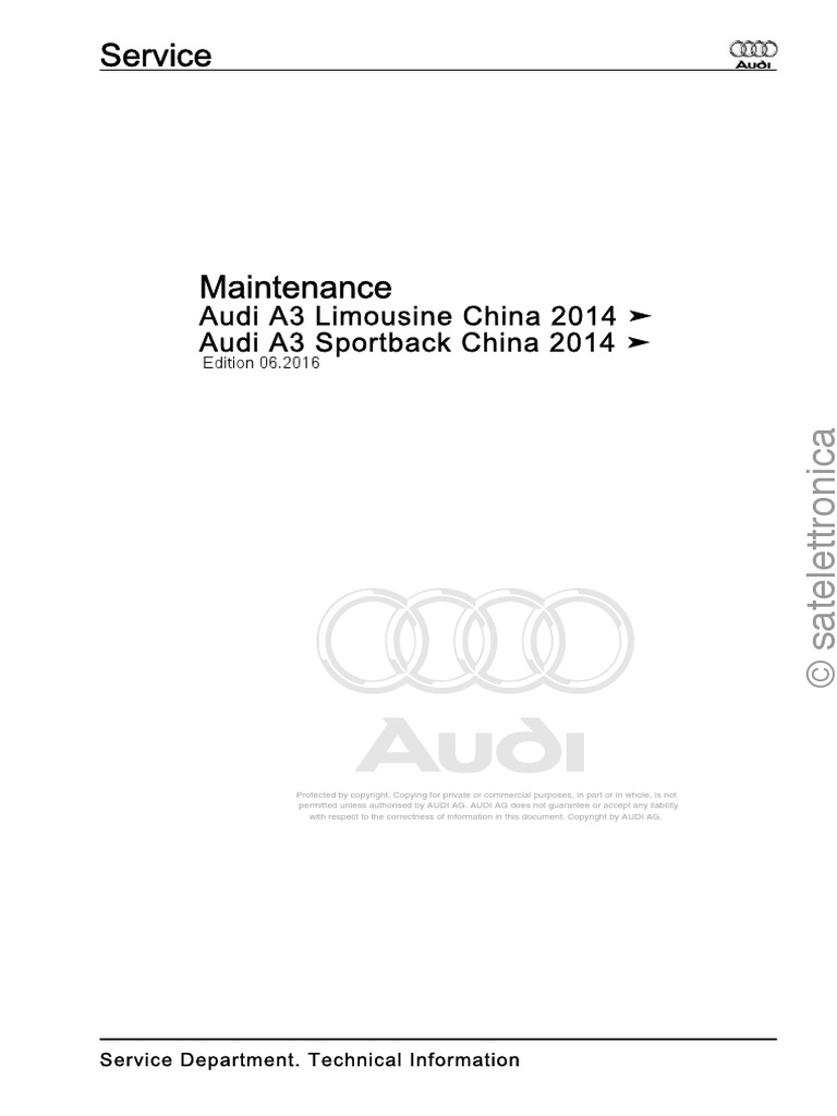 Manuale Officina Audi A3 1320 OLD 17746 Download Free PDF