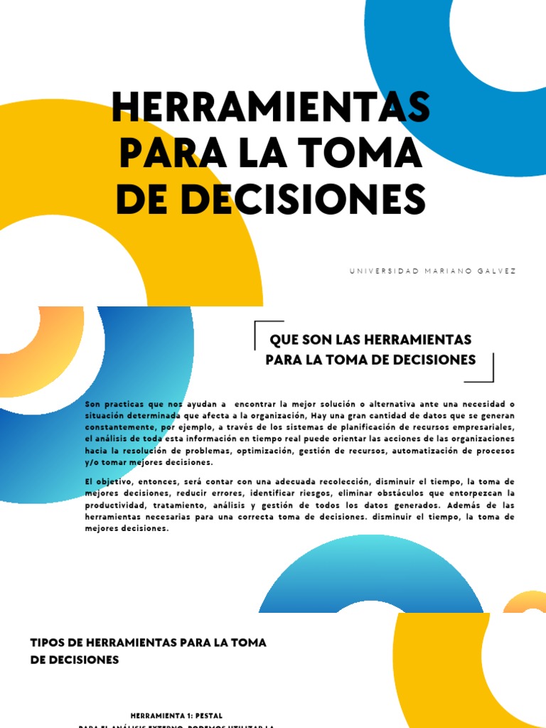 Herramientas para La Toma de Decisiones | PDF | Toma de decisiones ...
