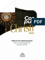 Livreto Tríduo - Corpus - Christi - 2022