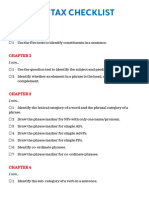 Checklist Syntax