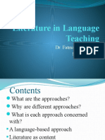 Literature Approaches To Teaching Literature