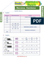 Unidad Decena Centena para Segundo Grado de Primaria