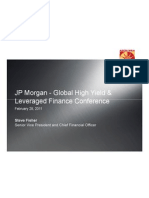 JP Morgan - Global High Yield & Leveraged Finance Conference Leveraged Finance Conference