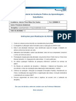 MAPA SUB - Material de Avaliação Prática Da Aprendizagem Substitutivo