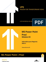 Semana 04 - MS Power Point y Prezi