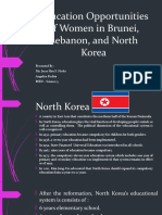 Comparative Analysis North Korea Jessa Angelica