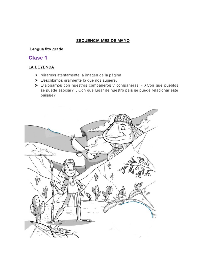 Actividades de Leyendas para Quinto Grado | PDF