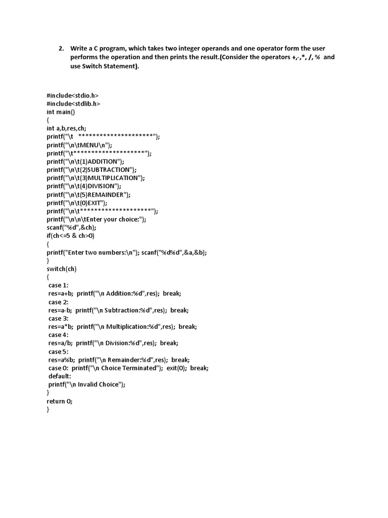 Exercise - 2 | PDF