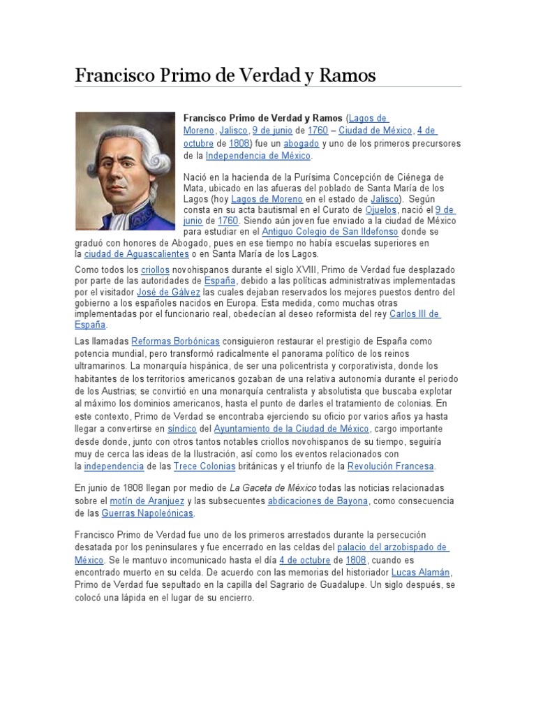 Francisco Primo de Verdad y Ramos Descargar gratis PDF Imperio