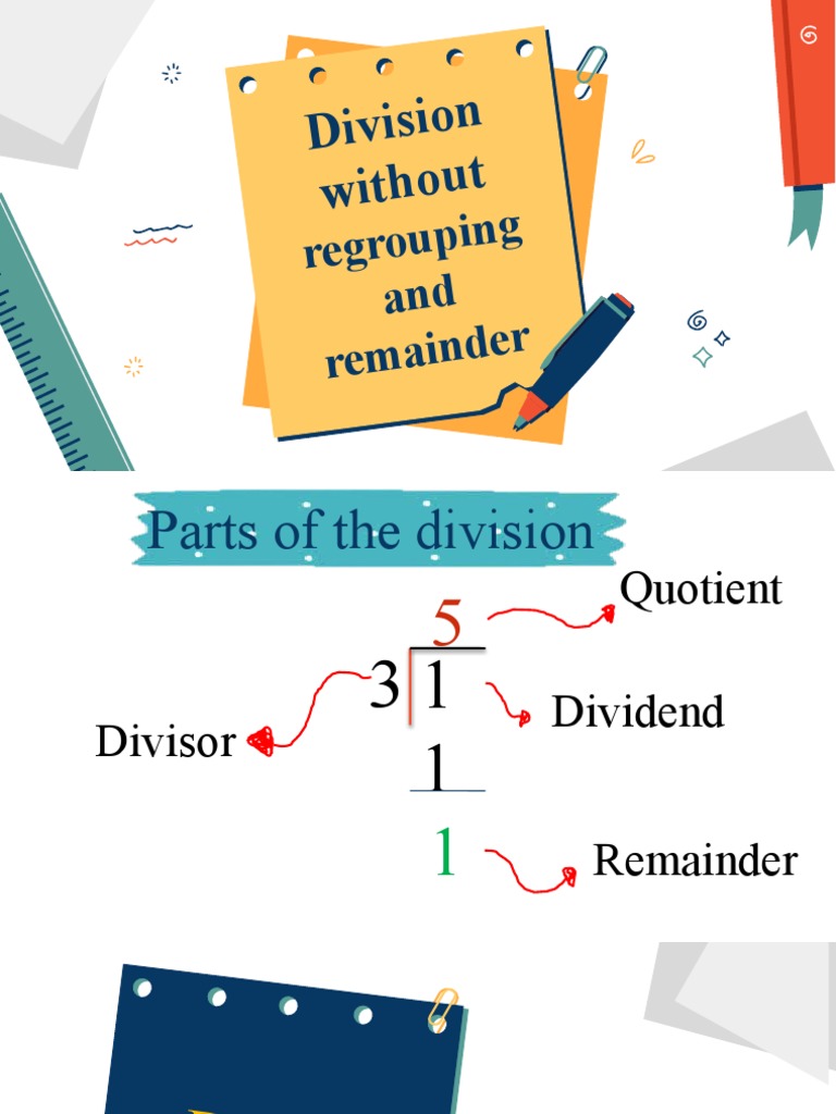 Wednesday - Division Without Regrouping | PDF