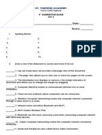 Ict3 4th Summative Exam