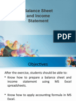 Module 4 Balance Sheet and Income Statement