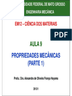 Aula 9 - Propriedades Mecanicas Parte 1