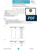 Actividad 3 - Creacion de Diagramas de Gantt en Ganttproject