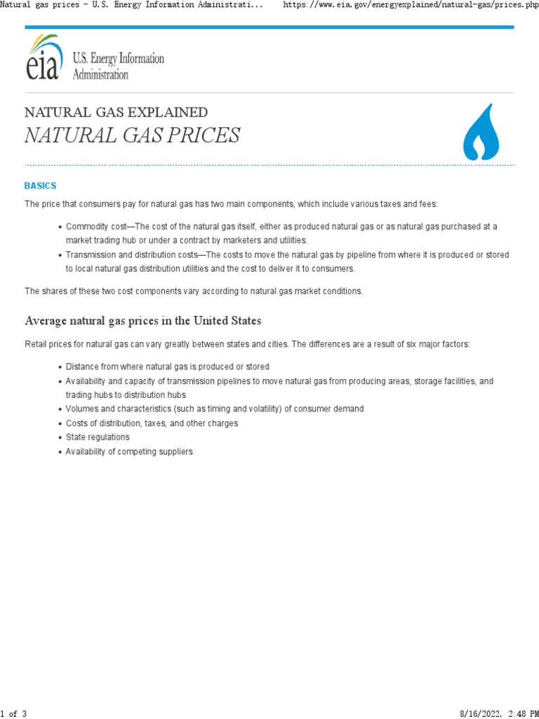 Natural Gas Prices Pdf Natural Gas Prices Natural Gas