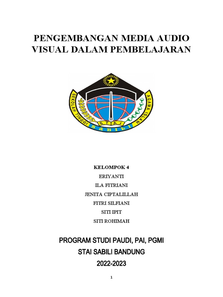 Media Audio Visual dalam Pembelajaran | PDF
