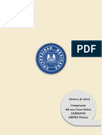 Microsoft Word Es Un Editor de Procesamiento de Texto, Diseñado en 1983 Para Crear Documentos de Texto. El Programa Se Puede Instalar en Los Sistemas Operativos Windows, Mac y Android Por Sí Solo o Como Parte Del Paq-2