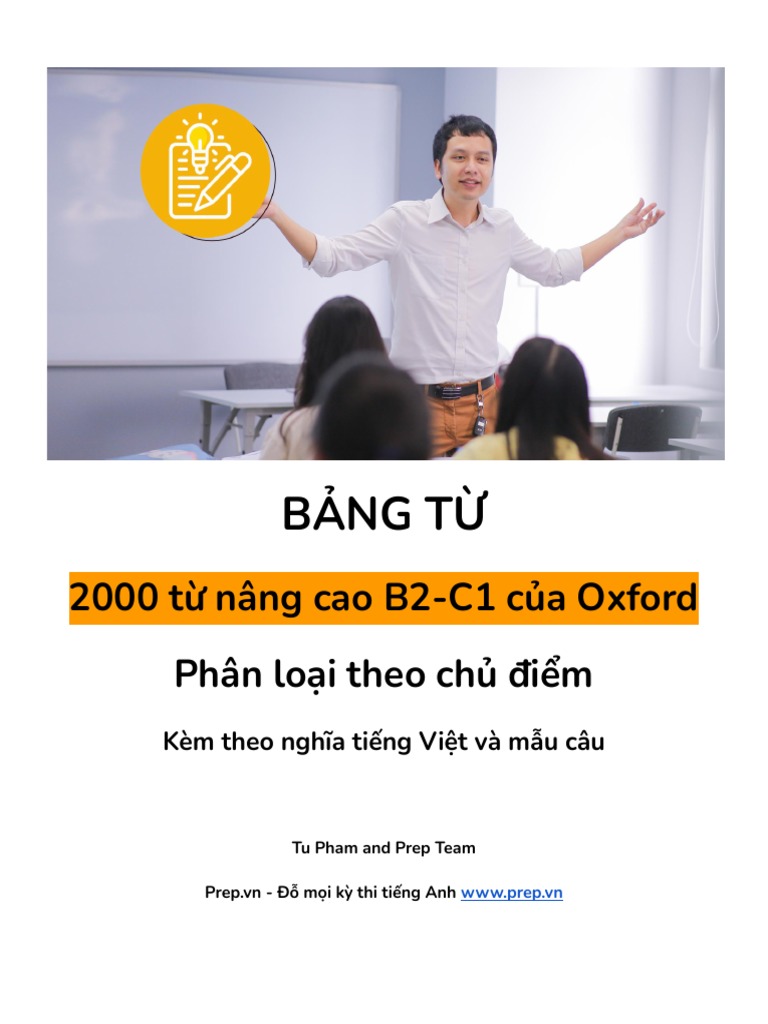 Oxford 2000 Words by Topic with Vietnamese Definition and Example Sentences PDF