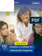 Maestria Gestion y Calidad en Educacion Superior