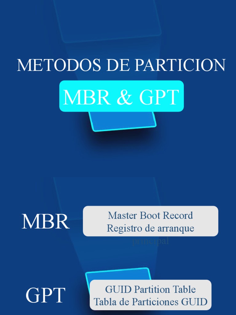 MBR vs GPT: Métodos de Partición | PDF