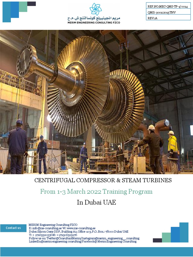 Centrifugal Compressor & Steam Turbines PDF Steam Turbine