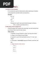 Compilers - Week 2 