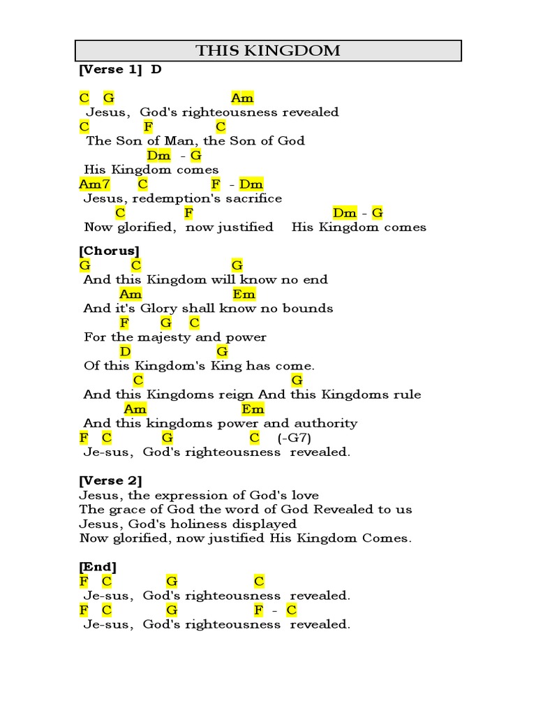 This Kingdom Chords 2 PDF