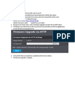 Firmware Upgrade Procedure