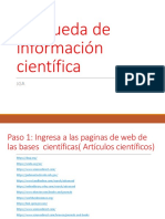 BUSQUEDA DE INFORMACION CIENTIFICA Resumen